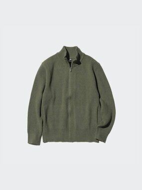 NWT Uniqlo Middle Gauge Full-Zip Sweater Mens Size XL